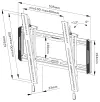 Neomounts WL35-550BL14 Sienas displeja turētājs 32-65" salokāms VESA 400X400 kravnesība 60kg melna thumbnail (8 of 8)