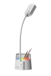 IMMAX LED desk lamp FRESHMAN with RGB backlight 10W 350lm 5V 2A pencil holder white thumbnail (2 of 3)