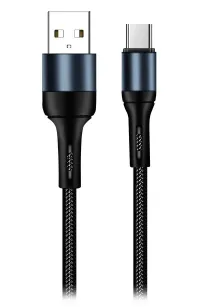 Colorway USB кабел за данни USB-C 2.4A 1m черен (1 of 2)