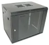 XtendLan 9U 600x450 a pared puerta monobloque cristal negro thumbnail (1 of 2)