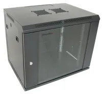 XtendLan 9U 600x450 a pared puerta monobloque cristal negro (1 of 2)