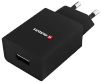 Swissten Netwerkadapter Smart IC 1X Usb 1A Stroom + Datakabel Usb Micro Usb 1,2 M Zwart (1 of 1)