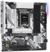 ASRock B760M Pro RS Intel B760 LGA1700 4x DDR5 DIMM 3x M.2 HDMI DP USB-C mATX (1 of 4)