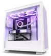 NZXT калъф H7 Flow edition ATX 2x 120 мм вентилатор USB-C 2x USB стъклен страничен мрежест панел бял