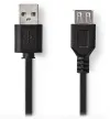 NEDIS extension cable USB 2.0 plug USB-A - socket USB-A black 2m thumbnail (2 of 2)