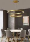 IMMAX NEO FINO SMART Pendelleuchte 2 Krees 60+80cm 93W Gold Zigbee 3.0 TUYA thumbnail (3 of 7)