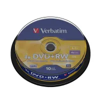 VERBATIM DVD+RW 47 GB 4x 10 sztuk wrzeciona (1 of 1)