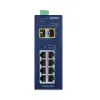 Planet IGS-4215-8T2S industriële L2-switch 8x 1Gb TP + 2x SFP VLAN IP30 -40 tot 75°C SNMP 9-48VDC 24VAC thumbnail (2 of 3)