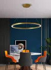 IMMAX NEO FINO SMART Lampada a sospensione 1 cerchio 80cm 60W oro Zigbee 3.0 TUYA thumbnail (3 of 8)