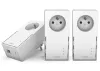 STRONG set of 3 adapters Powerline 1000 TRI FR Powerline 1000 Mbit with 1x LAN white