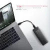 AXAGON Metallkëscht fir M.2 NVMe SSD EEM2-GTS USB-C 3.2 Gen 2 USB 3.2 Gen1 Kabel 20cm Schraubelos thumbnail (2 of 3)