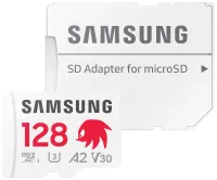 SAMSUNG PRO Plus Sonic the Hedgehog™ microSDXC 128GB + SD-adapter CL10 UHS-I U3 A2 V30 (1 of 4)