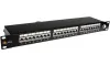 Solarix Patch panel 24 x RJ45 CAT6 STP black 1U