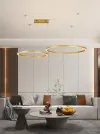 IMMAX NEO FINO NEW SMART lampa wisząca 2 kółka 60+80cm 93W złota Zigbee 3.0 TUYA thumbnail (6 of 8)