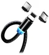 Кабель для зарядки Colorway 3 в 1 Lightning+MicroUSB+USB-C Magnetic 2.4A нейлон 1 м thumbnail (4 of 8)