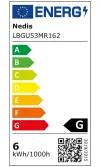 Λαμπτήρας LED NEDIS GU5.3 MR16 58 W 220 V 450 lm 2700 K ζεστό λευκό thumbnail (2 of 2)