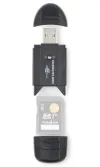 NEDIS memory card reader MMC SD SDHC USB 2.0 black thumbnail (2 of 7)