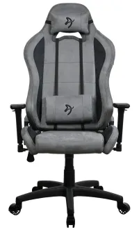 AROZZI gaming chair TORRETTA SuperSoft fabric surface anthracite gray (1 of 9)