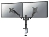 Neomounts DS70-750BL2 Display holder desk bar 17-27" clamp VESA 100X100 load capacity 2x7kg gas piston 2 displays black (1 of 7)