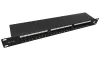 Solarix Patch panel 24 x RJ45 CAT5E STP black 1U SX24-5E-STP-BK-N thumbnail (1 of 4)