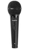 ## Nedis MPWD15BK

A versatile microphone with a **cardioid pattern** and excellent sound characteristics, it is ideal for karaoke. It is equipped with a switch and a **5 m long detachable cable** with a 6.35 mm jack connector.

**Interface:** 6.35 mm jack

**Cable length:** 5 m

**Frequency range:** 80 Hz - 12 kHz

**Microphone sensitivity:** \-75 dB

**Impedance:** 600 Ohm

**Weight:** 195 g thumbnail (1 of 2)