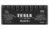 TESLA BLACK+ AAA alkalna baterija (LR03 mikro-olovka folija) 10 kom