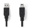 NEDIS kabel USB 2.0 utikač USB-A - 5-polni utikač mini USB crni bulk 2m thumbnail (2 of 2)