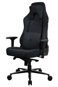 Καρέκλα gaming AROZZI VERNAZZA Supersoft Pure Black υφασμάτινη επιφάνεια μαύρη (1 of 9)