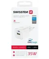 Swissten sieťový adaptér gan 1x usb-c 35w pd + 1x usb-a 27w qc biely thumbnail (3 of 3)