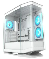 COUGAR PC cabinet FV270 White Mid tower tempered curved glass perimeter quick detachable air filters up to 9 fans (1 of 38)