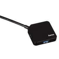 HAMA USB HUB 4 USB 3.0-portar svart (1 of 1)