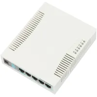 Mikrotik RouterBOARD RB260GS verstelbare 5-poorts gigabit smart switch SFP-kooi SwOS-bron (1 of 2)