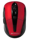 CANYON wireless optical mouse with 6 buttons 800 DPI 1200 DPI 1600 DPI black-red CNR-MSOW06R thumbnail (1 of 3)