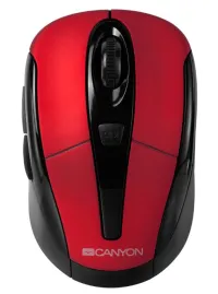 CANYON wireless optical mouse with 6 buttons 800 DPI 1200 DPI 1600 DPI black-red CNR-MSOW06R (1 of 3)