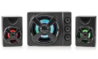 Altavoces gaming NEDIS 2.1 potencia 33W jack 3.5mm LED USB control volumen negro (1 of 5)