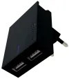 Swissten Netzwerkadapter Smart IC 2X USB 3A Strom + Datenkabel USB Micro USB 1,2 m schwarz