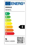 IMMAX LED night lamp PEACOCK with clock RGB light 20W 400lm 5V 21A USB port silver thumbnail (3 of 4)