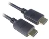 PremiumCord HDMI 2.0b Ardluais + cábla Ethernet le nascóirí órphlátáilte 7.5 m dubh