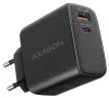 AXAGON hálózati töltő ACU-PQ45 1x USB-C 1x USB-A PD3.0 QC4+ PPS SFC2.0 AFC SCP Apple 45W fekete