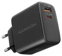 AXAGON мережевий зарядний пристрій ACU-PQ45 1x USB-C 1x USB-A PD3.0 QC4+ PPS SFC2.0 AFC SCP Apple 45W чорний (1 of 1)