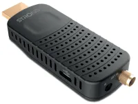 Sintonizzatore DVB-T T2 STRONG Chiavetta HDMI SRT 84 Full HD H.265 HEVC Antenna esterna EPG PVR HDMI USB micro USB IR nero (1 of 9)