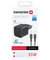 Swissten GAN 1x USB-C 35W Power Delivery Netzteil schwarz + USB-C Lightning Datenkabel 1,2m schwarz thumbnail (3 of 3)