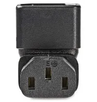 NEDIS hálózati adapter IEC-320-C14-től IEC-320-C13-ig 90°-os szögben fekete (1 of 2)