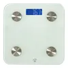 NEDIS Wi-Fi Smart Personal Scale BMI Rasv Vesi Luu Lihas Valk Karastatud Klaas 8 Kasutajat 3x AAA R03 Valge