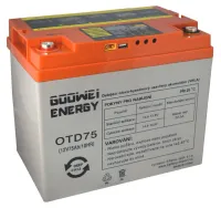 GOOWEI ENERGY DEEP CYCLE (GEL) baterija GOOWEI ENERGY OTD75 75Ah 12V (1 of 6)