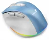 GenIUS Ergo 9000S Pro Light Blue Dual Bluetooth + 24GHz 2400 dpi Gan Sreang 6 Cnaipe In-athluchtaithe RGB Gorm Bán thumbnail (4 of 7)