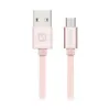 Swissten Sonraí Cábla Teicstíle Usb Micrimhilseogra Usb 0.2 M Rose Gold