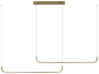 IMMAX NEO PATTINI SMART Pendelleuchte duebel 160-280cm 53W 3640lm Gold Zigbee 3.0 TUYA (1 of 4)