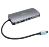 I-tec dokkoló állomás USB-C fém nanodokkoló 3x USB 3.1 2x USB-C DP HDMI VGA LAN SD PD 100W + áramforrás 112W