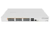 MikroTik Cloud Router Switch CRS328-24P-4S+RM 800MHz CPU 512MB 24x GLAN 4x SFP+ RouterOS SwOS L5 PSU 1U Rackmount thumbnail (2 of 3)